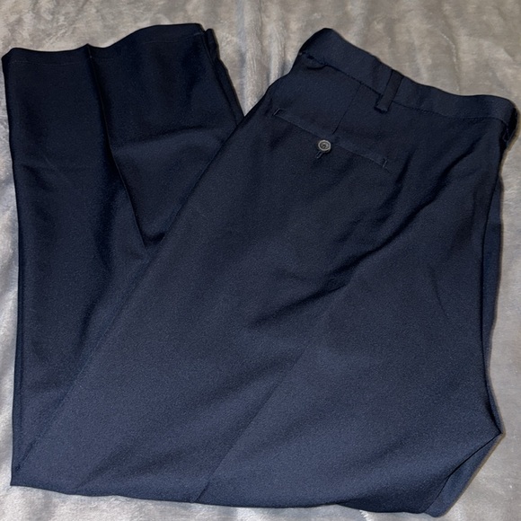 Haggar dress pants cool 18 pro 44 x 30 navy - Picture 2 of 7